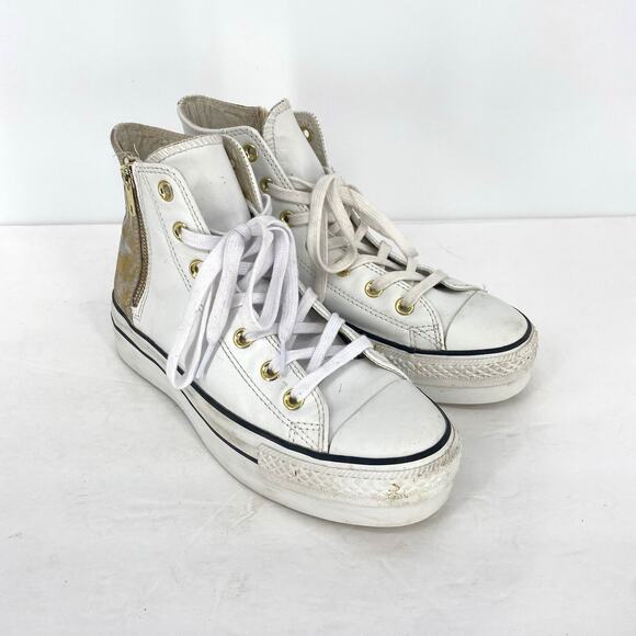 Converse Chuck Taylor All Star Lift Platform High Top Sidezip Sneakers Women's 8 - Picture 1 of 8